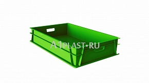 Сплошной пластиковый хлебный ящик 740х465х145 мм