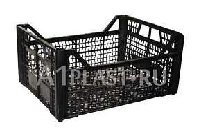 Перфорированный пластиковый ящик 400х300х180 мм