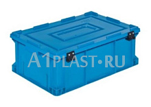 Пластиковый чемодан с крышкой 600x400x240 мм
