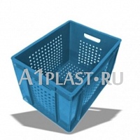Вентилируемый ящик пластиковый молочный 400х300х270 мм