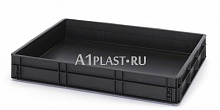 Антистатический пластиковый ящик 800х600х120 мм