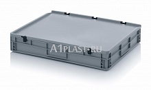 Евроконтейнер пластиковый с закрытыми ручками 800х600х135 мм