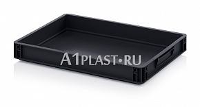 Антистатический пластиковый ящик 600х400х75 мм