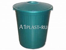 Пластиковый мусорный бак 80 л синий