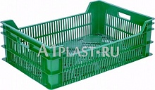 Фруктовый пластиковый ящик с решёткой 600х400х200 мм